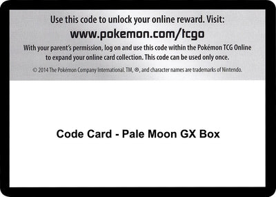 Code Card - Pale Moon GX Box (SM - Unified Minds)