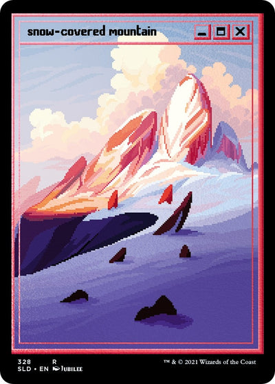Snow-Covered Mountain (Foil Etched) [Secret Lair Drop Series]