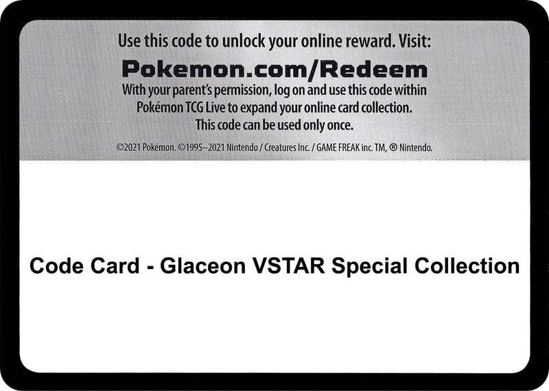 Image for Code Card - Glaceon VSTAR Special Collection (SWSH09: Brilliant Stars) - Pokemon