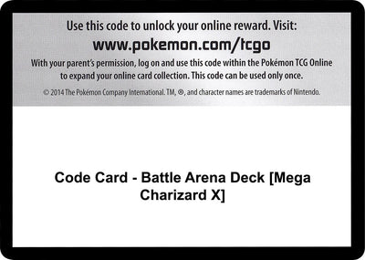 Code Card - Battle Arena Deck [Mega Charizard X] (SM - Celestial Storm)
