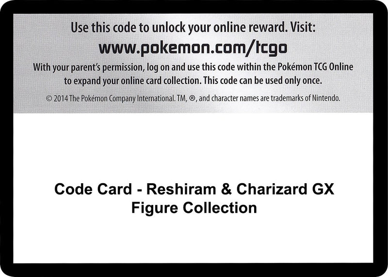 Image for Code Card - Reshiram & Charizard GX Figure Collection (SM - Unbroken Bonds) - Pokemon
