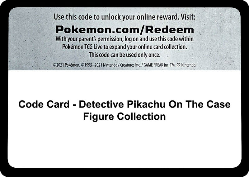 Image for Code Card - Detective Pikachu On The Case Figure Collection - Pokemon
