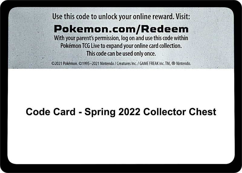 Code Card - Spring 2022 Collector Chest