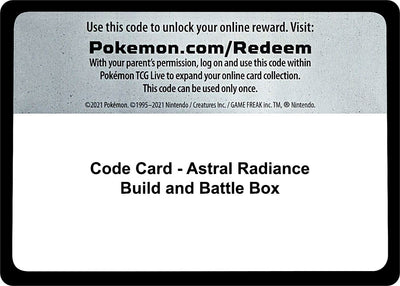Code Card - Astral Radiance Build and Battle Box (SWSH10: Astral Radiance)