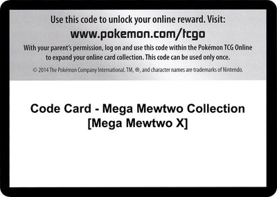 Code Card - Mega Mewtwo Collection [Mega Mewtwo X] (XY - BREAKthrough) (BKT)