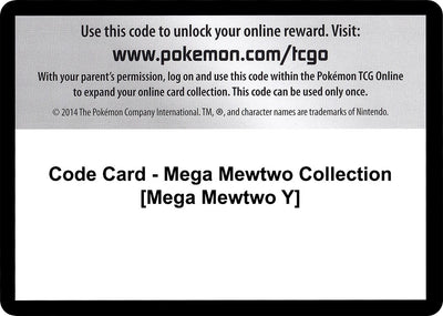 Code Card - Mega Mewtwo Collection [Mega Mewtwo Y] (XY - BREAKthrough) (BKT)