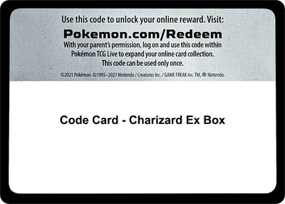 Code Card - Charizard Ex Box (XY - Flashfire) (FLF)