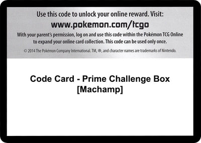 Code Card - Prime Challenge Box [Machamp] (Noble Victories)