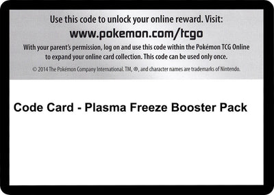 Code Card - Plasma Freeze Booster Pack (Plasma Freeze)