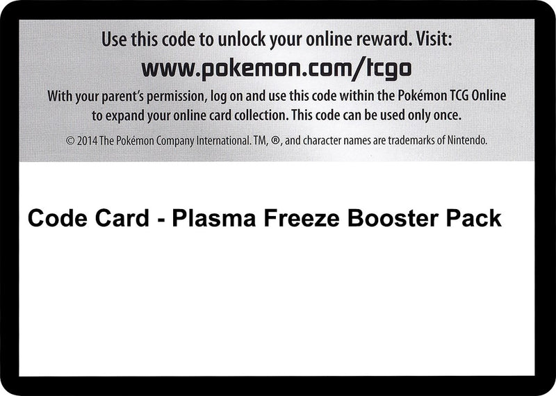 Image for Code Card - Plasma Freeze Booster Pack (Plasma Freeze) - Pokemon