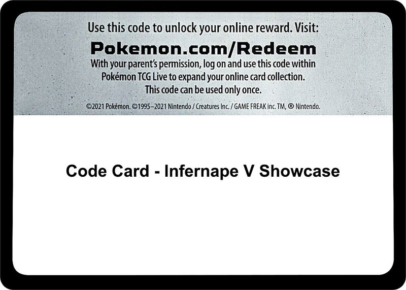 Image for Code Card - Infernape V Showcase - Pokemon