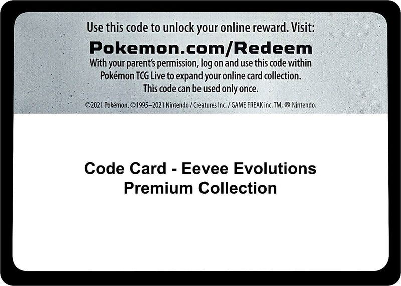 Image for Code Card - Eevee Evolutions Premium Collection - Pokemon