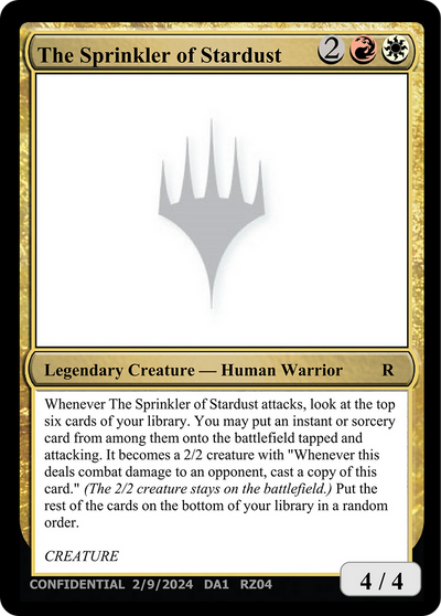 The Sprinkler of Stardust [Unknown Event]