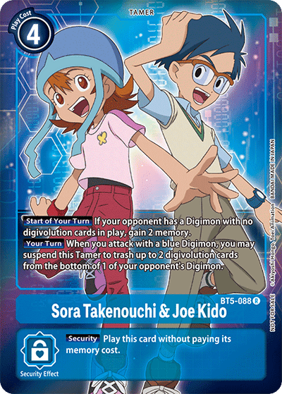 Sora Takenouchi & Joe Kido [BT5-088] (Buy-A-Box Promo) [Battle of Omni Promos]