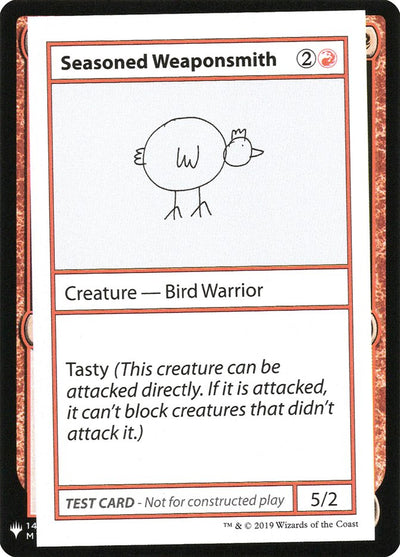 Seasoned Weaponsmith [Mystery Booster Playtest Cards]