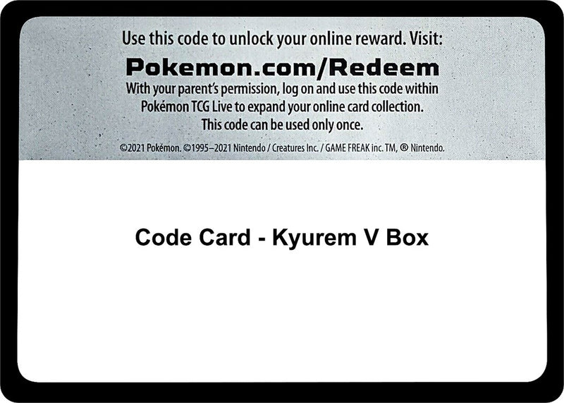 Code Card - Kyurem V Box