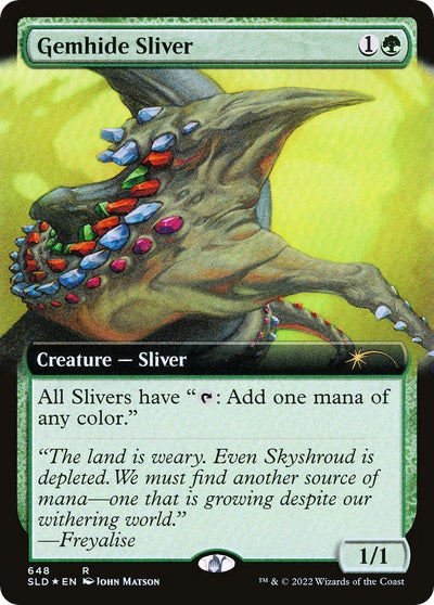 Gemhide Sliver (Extended Art) [Secret Lair Drop Series]