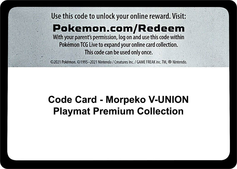 Image for Code Card - Morpeko V-UNION Playmat Premium Collection - Pokemon