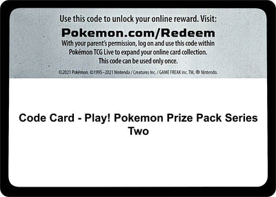Code Card - Play! Pokemon Prize Pack Series Two (Prize Pack Series Cards)
