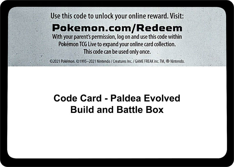 Image for Code Card - Paldea Evolved Build and Battle Box (SV02: Paldea Evolved) - Pokemon