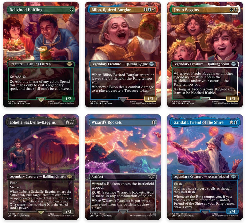 Image for Bilbo's Birthday Party Scene [Set of 6] (Universes Beyond: The Lord of the Rings: Tales of Middle-earth) (399-404) (LTR) - Magic: The Gathering