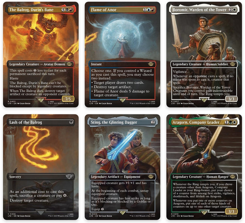 Image for Bridge of Khazad-dum Scene [Set of 6] (Universes Beyond: The Lord of the Rings: Tales of Middle-earth) (405-410) (LTR) - Magic: The Gathering