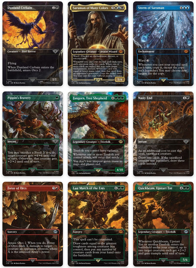 Isengard Destroyed Scene [Set of 9] (Universes Beyond: The Lord of the Rings: Tales of Middle-earth) (411-419) (LTR)