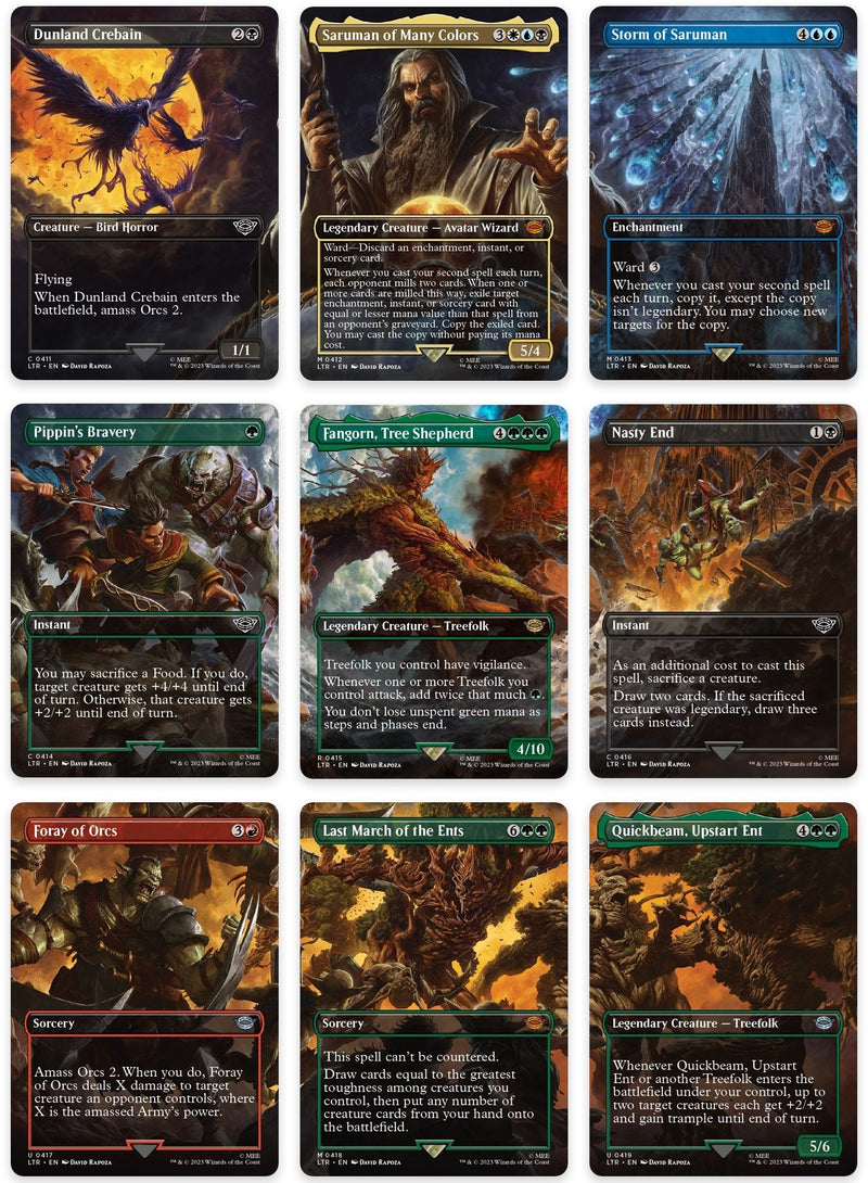 Image for Isengard Destroyed Scene [Set of 9] (Universes Beyond: The Lord of the Rings: Tales of Middle-earth) (411-419) (LTR) - Magic: The Gathering