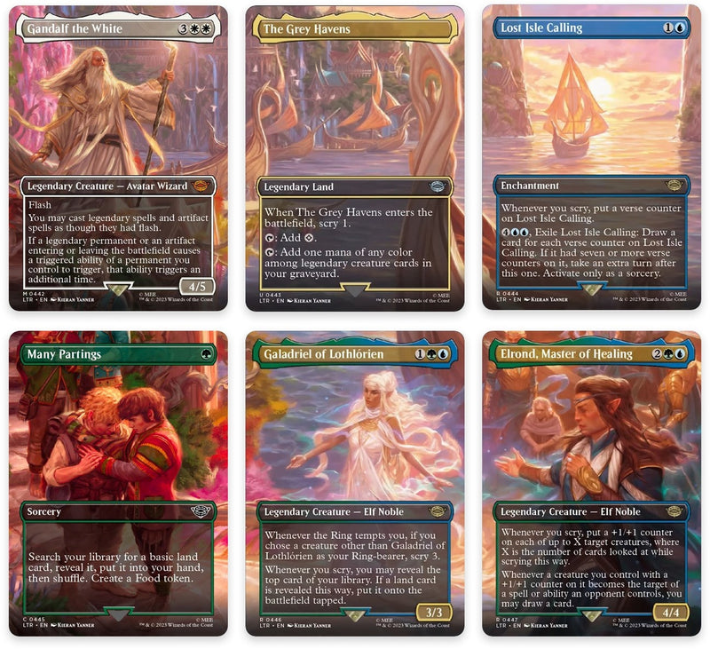 Image for Departure to the Grey Havens Scene [Set of 6] (Universes Beyond: The Lord of the Rings: Tales of Middle-earth) (442-447) (LTR) - Magic: The Gathering