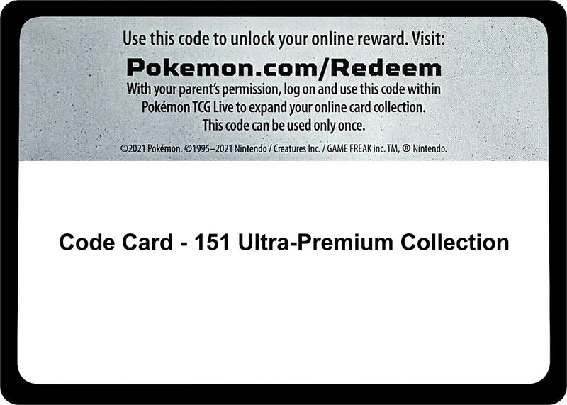 Image for Code Card - 151 Ultra-Premium Collection (SV: Scarlet & Violet 151) - Pokemon