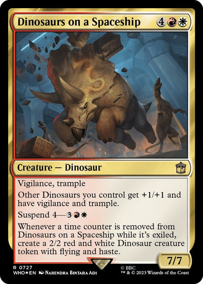 Dinosaurs on a Spaceship (Surge Foil) [Doctor Who]