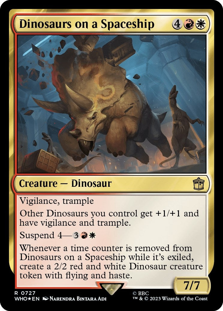 Dinosaurs on a Spaceship (Surge Foil) [Doctor Who]