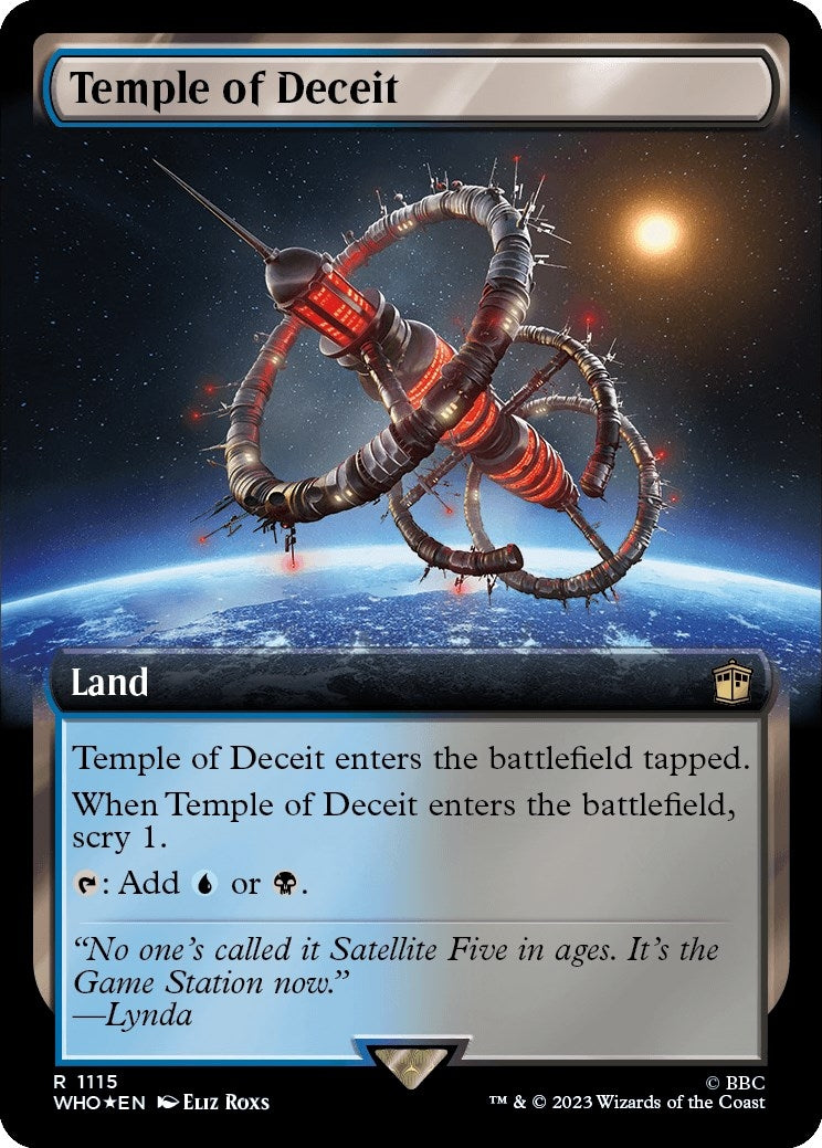 Temple of Deceit (Extended Art) (Surge Foil) [Doctor Who]