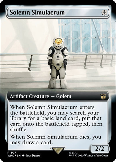Solemn Simulacrum (Extended Art) (Surge Foil) [Doctor Who]