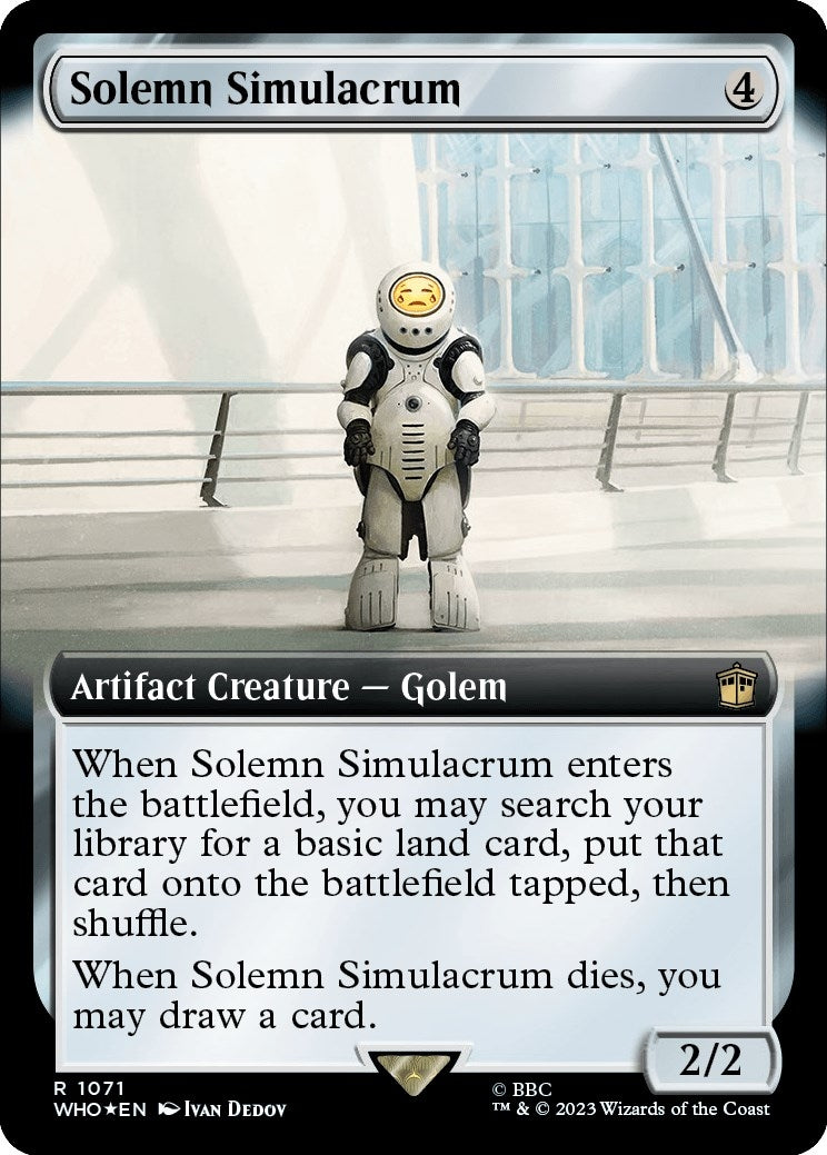 Solemn Simulacrum (Extended Art) (Surge Foil) [Doctor Who]