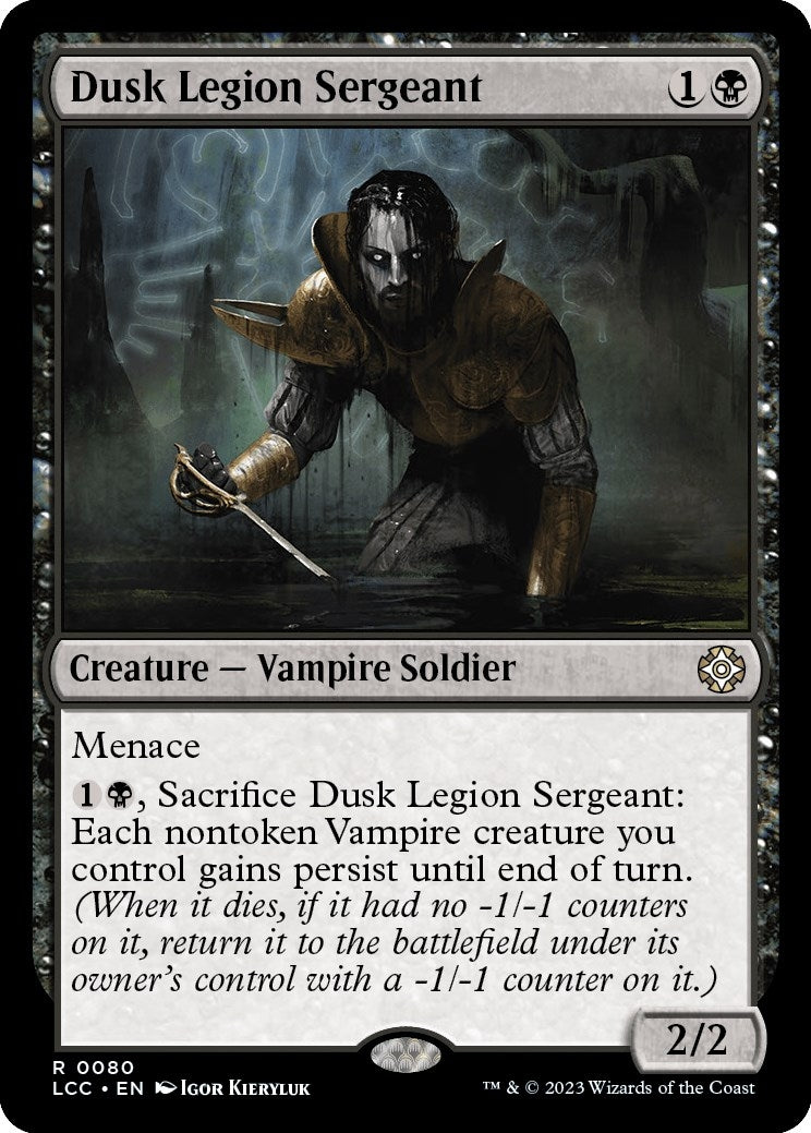 Dusk Legion Sergeant [The Lost Caverns of Ixalan Commander]
