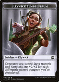 Devil // Ellywick Tumblestrum Emblem Double-Sided Token [Dungeons & Dragons: Adventures in the Forgotten Realms Tokens]