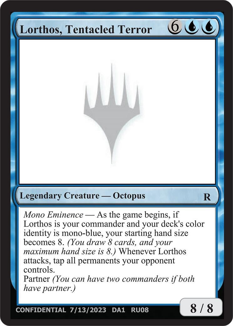 Image for Lorthos, Tentacled Terror (Un-Known Event Playtest Cards) (UNK) - Magic: The Gathering