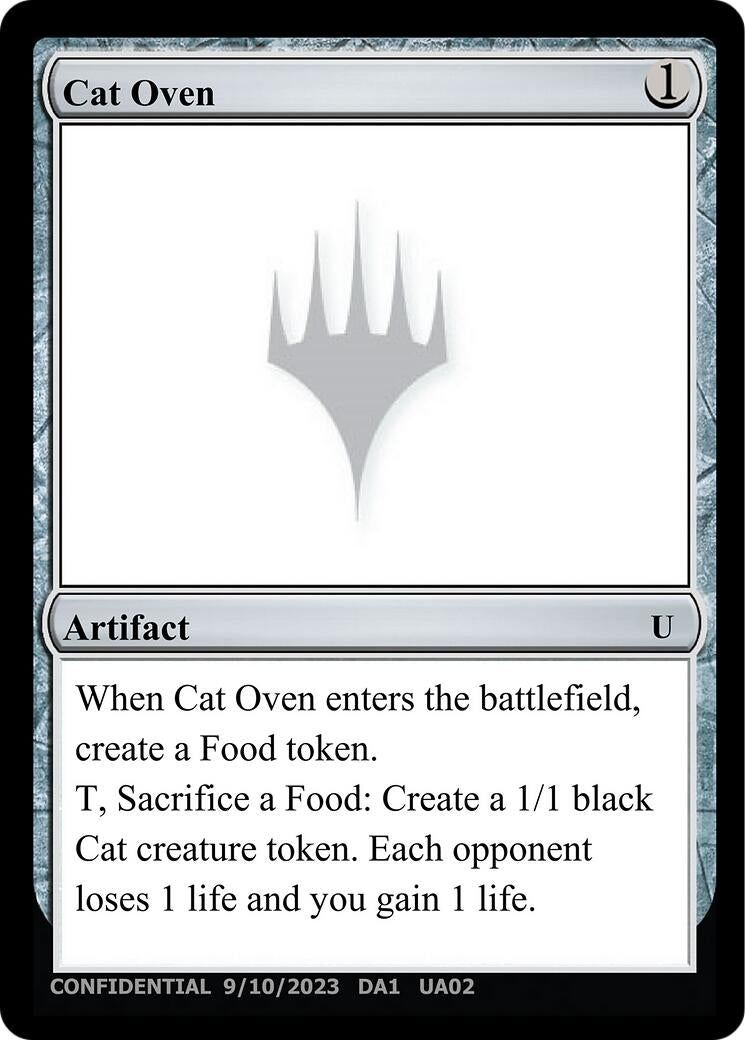 Image for Cat Oven (Un-Known Event Playtest Cards) (UNK) - Magic: The Gathering