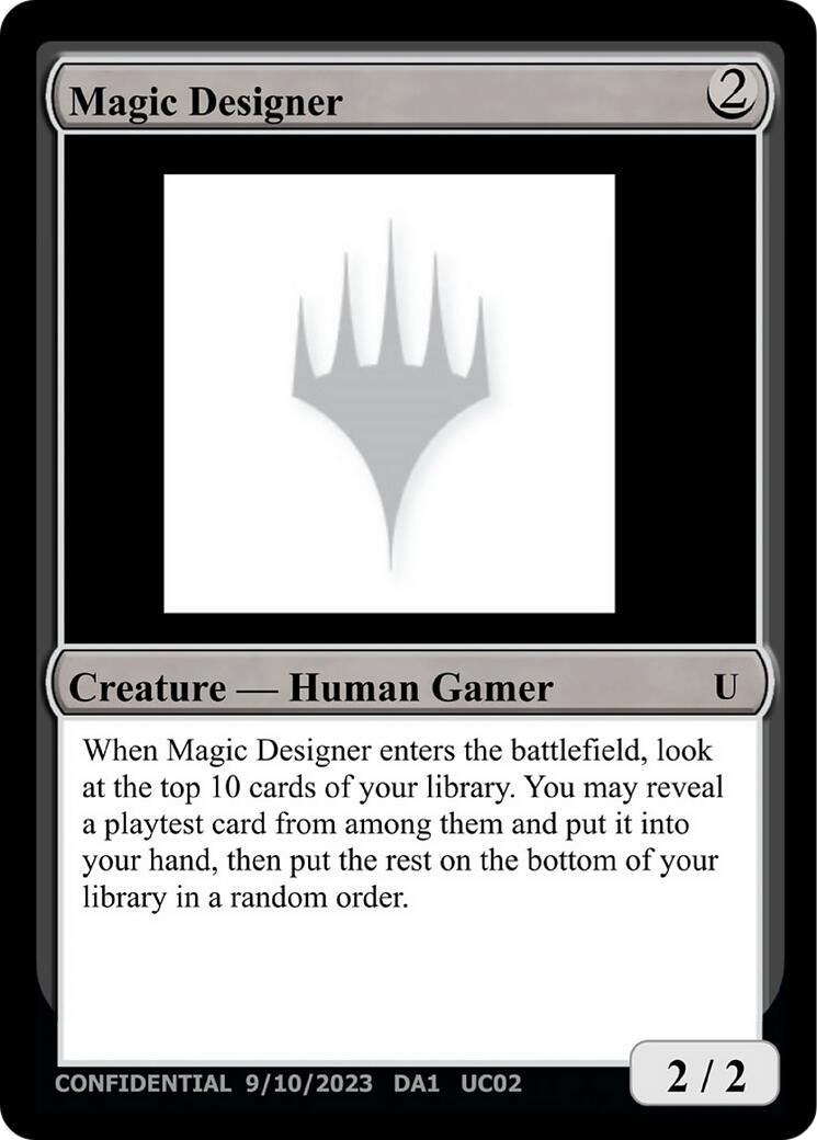 Image for Magic Designer (Un-Known Event Playtest Cards) (UNK) - Magic: The Gathering
