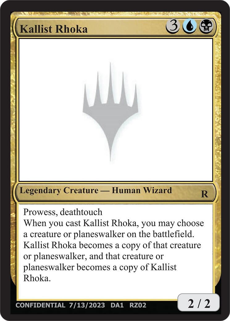 Image for Kallist Rhoka (Un-Known Event Playtest Cards) (UNK) - Magic: The Gathering