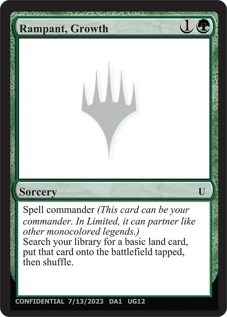 Image for Rampant, Growth (Un-Known Event Playtest Cards) (UNK) - Magic: The Gathering