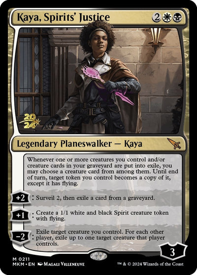 Kaya, Spirits' Justice [Murders at Karlov Manor Prerelease Promos]