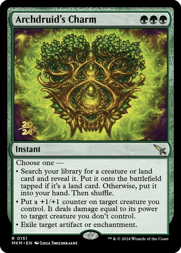 Archdruid's Charm [Murders at Karlov Manor Prerelease Promos]