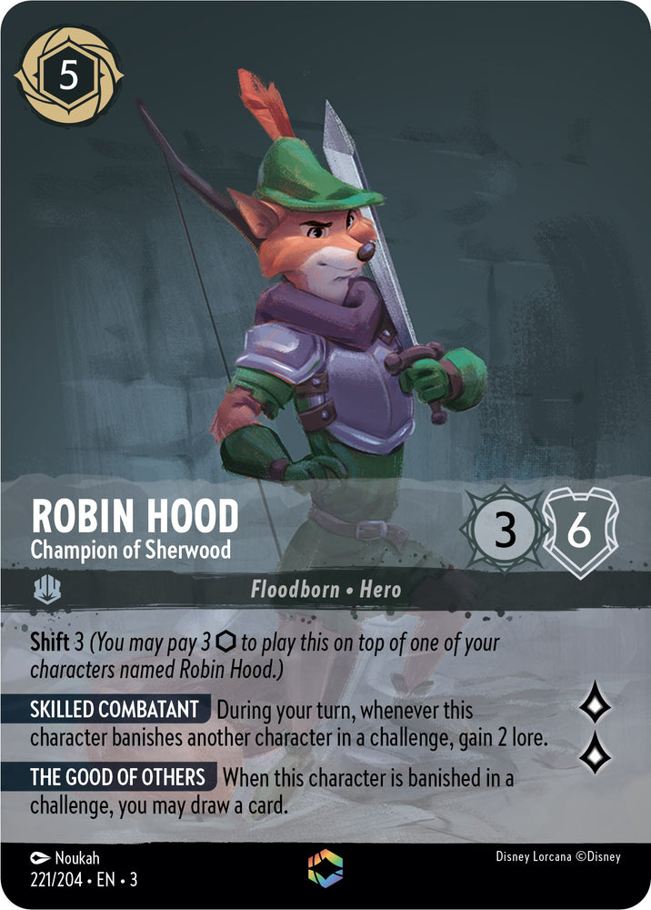 Robin Hood - Champion of Sherwood (Alternate Art) (221/204) [Into the Inklands]