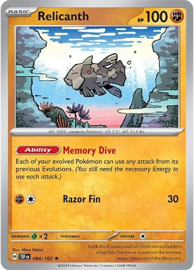 Relicanth (084/162) [Scarlet & Violet: Temporal Forces]
