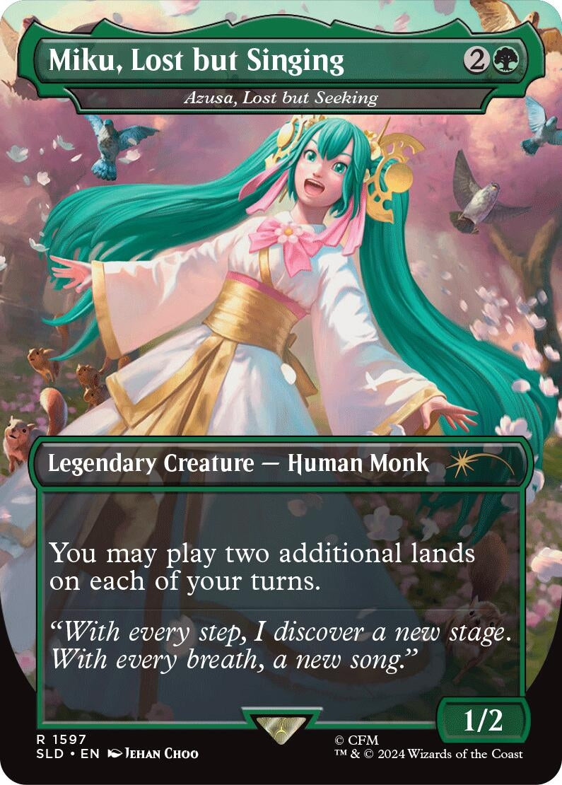 Image for Miku, Lost but Singing - Azusa, Lost but Seeking (Secret Lair Drop Series) (1597) (SLD) - Magic: The Gathering