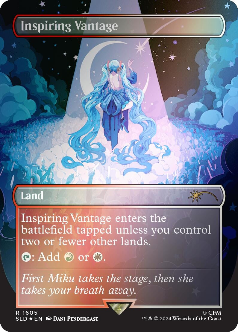 Image for Inspiring Vantage (1605) (Rainbow Foil) (Secret Lair Drop Series) (1605) (SLD) - Magic: The Gathering