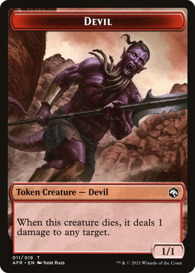 Devil // Vecna Double-Sided Token (11 // 8)