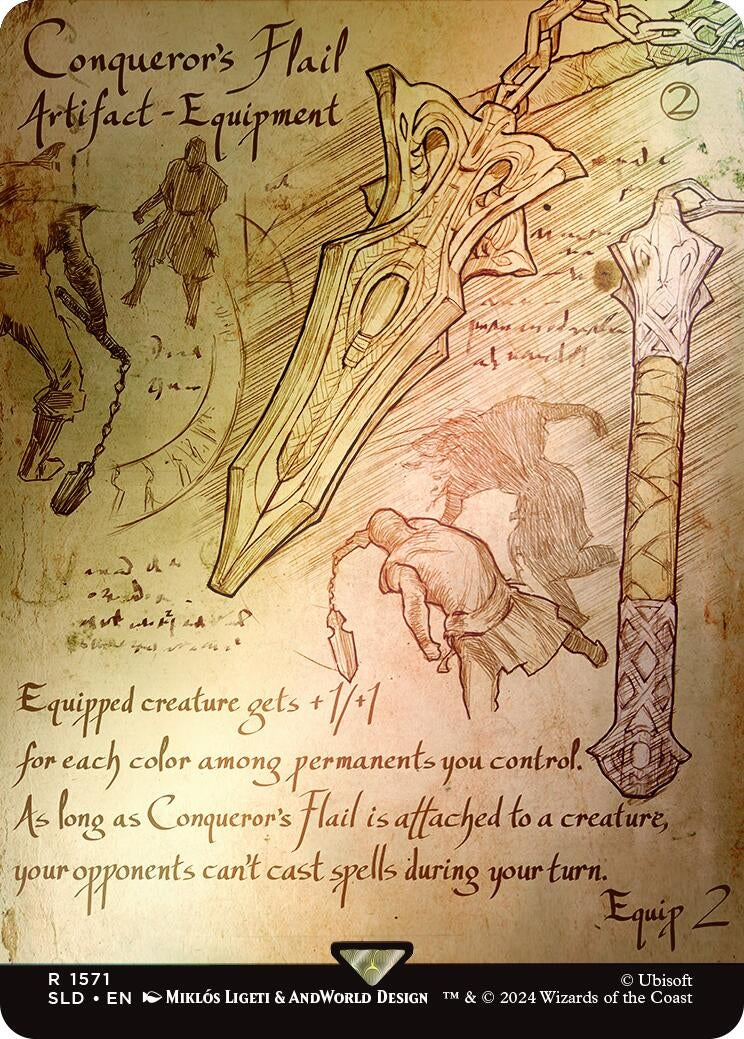 Conqueror's Flail (Rainbow Foil) [Secret Lair Drop Series]